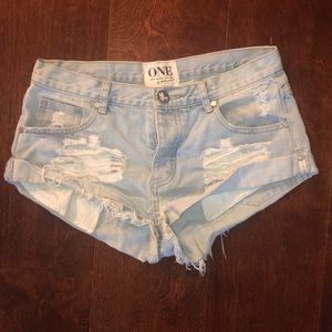 Mini ripped shorts from One Teaspoon